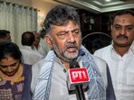 Karnataka deputy chief minister DK Shivakumar speaks to reporters regarding the ongoing leadership issue in the state. Karnataka deputy chief minister DK Shivakumar speaks to reporters regarding the ongoing leadership issue in the state.