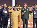 President Droupadi Murmu at the valedictory ceremony of the diamond jubilee celebrations of Bharat Scouts and Guides at its 19th National Jamboree (RB office) President Droupadi Murmu at the valedictory ceremony of the diamond jubilee celebrations of Bharat Scouts and Guides at its 19th National Jamboree (RB office)