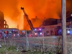 Multiple warehouses caught fire in downtown St. Louis on Black Friday. Over 200 firefighters responded to the scene. Multiple warehouses caught fire in downtown St. Louis on Black Friday. Over 200 firefighters responded to the scene.