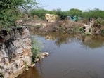 The Rangpuri pond, as seen in 2016. (HT Archive)