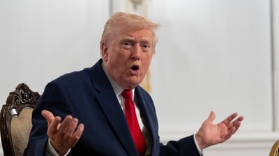 President Donald Trump called for 'reverse migration' in a Thanksgiving message. (AP) President Donald Trump called for 'reverse migration' in a Thanksgiving message. (AP)