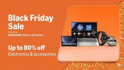 Load up your cart in the Amazon Black Friday Sale with up to 80% off laptops, smartwatches, tablets and top audio products.