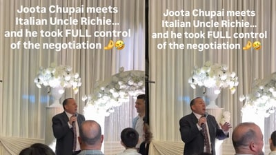 A video of the lively auction was shared on Instagram by Chirag Gandhi. (@dj_realest/Instagram) A video of the lively auction was shared on Instagram by Chirag Gandhi. (@dj_realest/Instagram)