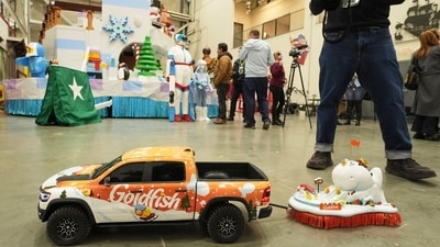 The float by Goldfish crackers was only 8 inches tall. (AP) The float by Goldfish crackers was only 8 inches tall. (AP)