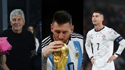 Satadru Dutta’s journey to bring Lionel Messi to India included a Durga Puja tribute, key calls with Messi Sr., and a twist involving Cristiano Ronaldo. (AFP, Reuters and AP) Satadru Dutta’s journey to bring Lionel Messi to India included a Durga Puja tribute, key calls with Messi Sr., and a twist involving Cristiano Ronaldo. (AFP, Reuters and AP)