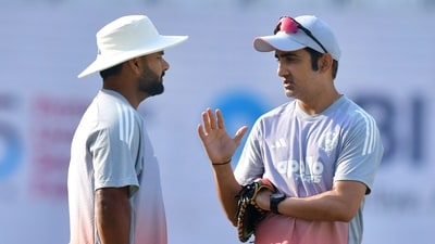 India's head coach Gautam Gambhir and Rishabh Pant (PTI) India's head coach Gautam Gambhir and Rishabh Pant (PTI)