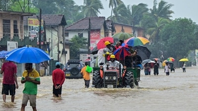 Sri Lanka deployed its military on Friday to carry out rescue and relief operations after floods and landslides across the island killed 56 people, with another 21 reported missing. The country, currently in its northeast monsoon season, has seen intensified rainfall due to Cyclone Ditwah, the Disaster Management Centre (DMC) said. People move through a flooded road after heavy rainfall in Kaduwela on the outskirts of Colombo on November 28, 2025. (AFP) Sri Lanka deployed its military on Friday to carry out rescue and relief operations after floods and landslides across the island killed 56 people, with another 21 reported missing. The country, currently in its northeast monsoon season, has seen intensified rainfall due to Cyclone Ditwah, the Disaster Management Centre (DMC) said. People move through a flooded road after heavy rainfall in Kaduwela on the outskirts of Colombo on November 28, 2025. (AFP)