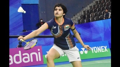 Unnati Hooda during her quarterfinals in Lucknow on Friday (HT Photo) Unnati Hooda during her quarterfinals in Lucknow on Friday (HT Photo)