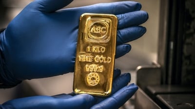 Gold has consolidated above the $4,000-an-ounce level since pulling back from its peak. (AFP) Gold has consolidated above the $4,000-an-ounce level since pulling back from its peak. (AFP)