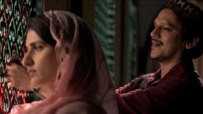 Gustaakh Ishq review:  Fatima Sana Shaikh and Vijay Varma in Gustaakh Ishq.