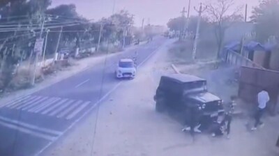 The incident took place on Wednesday evening on Harsora Road in Bansur town. (PTI) The incident took place on Wednesday evening on Harsora Road in Bansur town. (PTI)