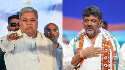 Karnataka CM Siddaramaiah and his deputy DK Shivakumar have been going public with their tiff over the past few days. (PTI Photos) Karnataka CM Siddaramaiah and his deputy DK Shivakumar have been going public with their tiff over the past few days. (PTI Photos)