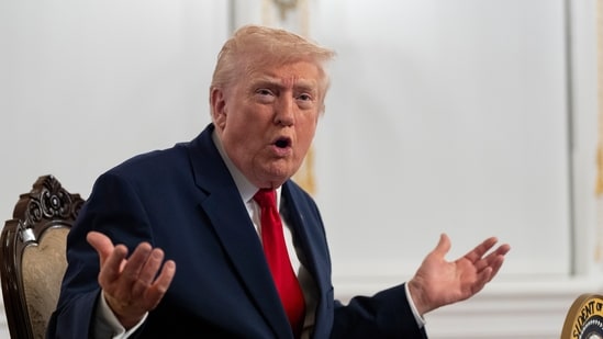 Trump also threatened to reverse "millions" of admissions granted under his predecessor Joe Biden (AP)