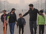 Gram it: To mask up or not? As Air Quality Index (AQI) remains in the ‘very poor’ category, here's how some visitors wear face masks while walking through smog near Rashtrapati Bhavan that's barely visible from the Kartavya Path. Gram it: To mask up or not? As Air Quality Index (AQI) remains in the ‘very poor’ category, here's how some visitors wear face masks while walking through smog near Rashtrapati Bhavan that's barely visible from the Kartavya Path.
