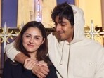 Aneet Padda hypes up her best friend Ahaan Panday.