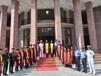 Of the 328 cadets passing out, 216 were awarded bachelor’s degrees from Jawaharlal Nehru University (JNU). This includes 72 in the science stream, 92 in computer science and 52 in the arts stream. (HT PHOTO) Of the 328 cadets passing out, 216 were awarded bachelor’s degrees from Jawaharlal Nehru University (JNU). This includes 72 in the science stream, 92 in computer science and 52 in the arts stream. (HT PHOTO)