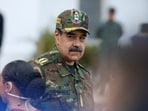 FILE PHOTO: Venezuela's President Nicolas Maduro attends a rally against a possible escalation of U.S. actions toward the country, at Fort Tiuna military base in Caracas, Venezuela, November 25, 2025. REUTERS/Leonardo Fernandez Viloria/File Photo