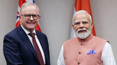Prime minister Narendra Modi congratulated Australian prime minister Anthony Albanese and his partner Jodie Haydon (DPR PMO) Prime minister Narendra Modi congratulated Australian prime minister Anthony Albanese and his partner Jodie Haydon (DPR PMO)