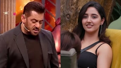 Salman Khan slams Ashnoor Kaur for physical violence against Tanya Mittal. Salman Khan slams Ashnoor Kaur for physical violence against Tanya Mittal.