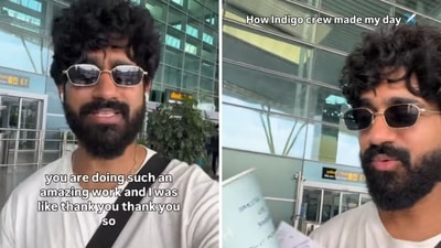 Divyansh Tiwari showing what he received while on an IndiGo flight to Bengaluru. (Instagram/@tiwaridivyansh) Divyansh Tiwari showing what he received while on an IndiGo flight to Bengaluru. (Instagram/@tiwaridivyansh)