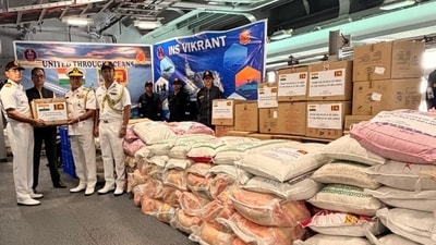 In the midst of acute devastation, India triggered operation Sagar Bandhu, its naval relief mission to support Sri Lanka. The operation focused on delivering essential supplies, medical aid, and technical assistance to affected coastal regions. Many personnel were also deployed in Sri Lanka to help in ongoing rescue efforts. (Photo: X/@DrSJaishankar) In the midst of acute devastation, India triggered operation Sagar Bandhu, its naval relief mission to support Sri Lanka. The operation focused on delivering essential supplies, medical aid, and technical assistance to affected coastal regions. Many personnel were also deployed in Sri Lanka to help in ongoing rescue efforts. (Photo: X/@DrSJaishankar)
