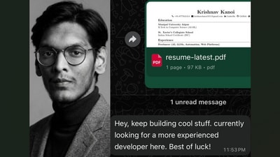 A Techie posted a screenshot of a swift job rejection on X, and users discussed why clear communication should be standard in hiring. (X/@KanoiKrishnav)