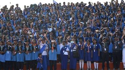 The 19th National Jamboree of Bharat Scouts and Guides began in Lucknow on November 23. (SOURCED) The 19th National Jamboree of Bharat Scouts and Guides began in Lucknow on November 23. (SOURCED)