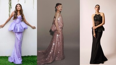 Ashley Park, Ariana Grande and Diana Penty rocking the modern iteration of the peplum trend. (Photos: Instagram) Ashley Park, Ariana Grande and Diana Penty rocking the modern iteration of the peplum trend. (Photos: Instagram)