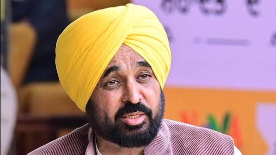 Punjab chief minister Bhagwant Mann, ministers Harpal Singh Cheema and Aman Arora and some other AAP leaders were facing allegations of causing hurt, illegal assembly and obstructing a government servant from performing his or her duties. (HT File)
