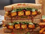 Raj Ganpath said a paneer tikka sandwich is more of a tasty treat than a protein-packed meal. (Made using Gemini AI) Raj Ganpath said a paneer tikka sandwich is more of a tasty treat than a protein-packed meal. (Made using Gemini AI)
