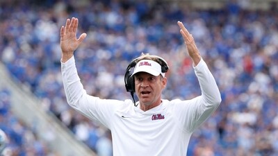 Lane Kiffin has apparently caused a stir in the Ole Miss camp ahead of his departure. (Getty Images via AFP) Lane Kiffin has apparently caused a stir in the Ole Miss camp ahead of his departure. (Getty Images via AFP)