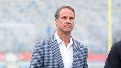 Lane Kiffin of the Mississippi Rebels has not yet announced his future plans, amid buzz of a possible move. (Getty Images via AFP) Lane Kiffin of the Mississippi Rebels has not yet announced his future plans, amid buzz of a possible move. (Getty Images via AFP)