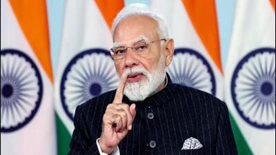 PM Modi termed the inauguration of Skyroot’s Infinity Campus a “new boost” to India’s space ecosystem. (ANI) PM Modi termed the inauguration of Skyroot’s Infinity Campus a “new boost” to India’s space ecosystem. (ANI)