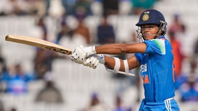 Yashasvi Jaiswal was dismissed for just 18 in 1st ODI vs South Africa. (PTI)