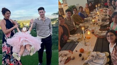 Priyanka Chopra gives a glimpse of her Thanksgiving celebration with family. Priyanka Chopra gives a glimpse of her Thanksgiving celebration with family.