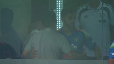 Gambhir and Kohli share a hug. (Screengrab - JioHotstar) Gambhir and Kohli share a hug. (Screengrab - JioHotstar)