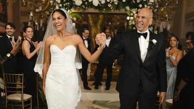 Cory Booker and Alexis Lewis legally marry in Newark after intimate Washington ceremony. (X@DisavowTrump20) Cory Booker and Alexis Lewis legally marry in Newark after intimate Washington ceremony. (X@DisavowTrump20)