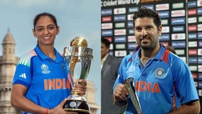 Harmanpreet Kaur and Yuvraj Singh are both ODI World Cup winners