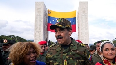 Venezuelan President Nicolás Maduro marched in a Caracas rally this past week to protest U.S. threats. Venezuelan President Nicolás Maduro marched in a Caracas rally this past week to protest U.S. threats.
