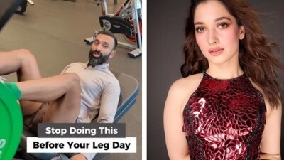 A trainer who worked with celebrities like Tamannah Bhatia revealed what you are doing wrong on leg day. (Picture credit: Instagram) A trainer who worked with celebrities like Tamannah Bhatia revealed what you are doing wrong on leg day. (Picture credit: Instagram)
