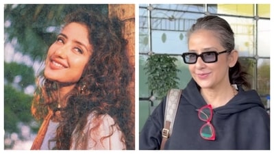Manisha Koirala was spotted at the Mumbai airport on Saturday. Manisha Koirala was spotted at the Mumbai airport on Saturday.