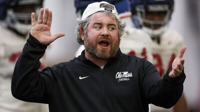 Pete Golding takes over from Lane Kiffin as Ole Miss head coach. (X/@CFBReport) Pete Golding takes over from Lane Kiffin as Ole Miss head coach. (X/@CFBReport)