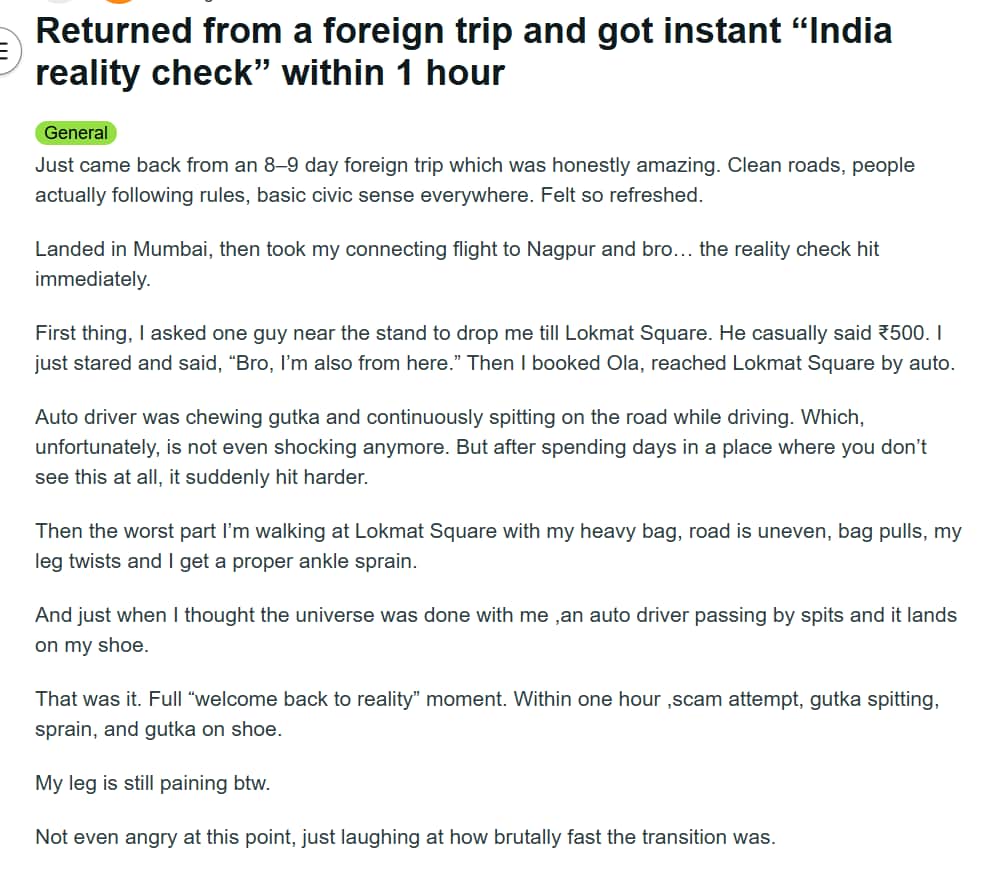 Screengrab of the Reddit post. (Reddit)