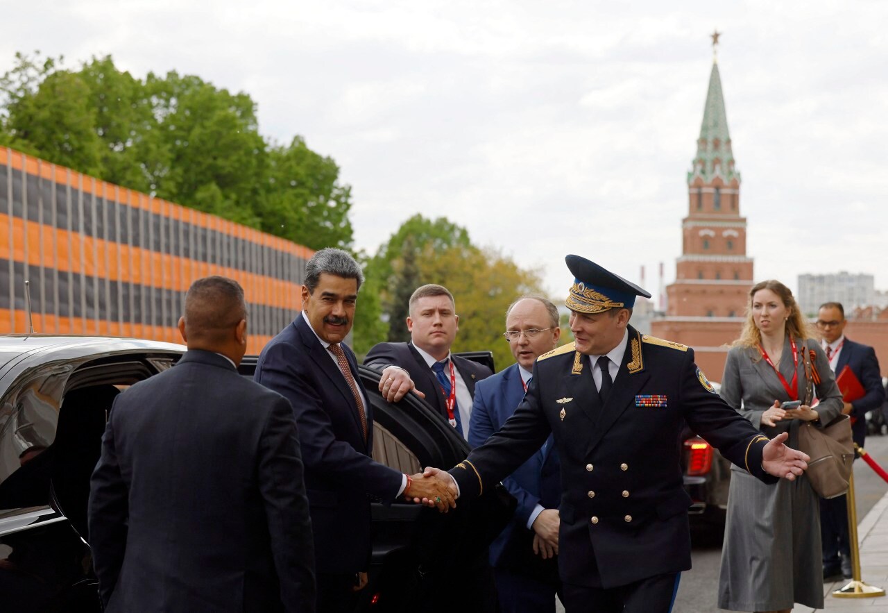 Maduro arrived to meet with Russian President Vladimir Putin at the Kremlin in May. Maduro arrived to meet with Russian President Vladimir Putin at the Kremlin in May.