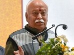 “Though the Sangh has completed 100 years, braving challenges and weathering many storms, it is time to introspect why the task of uniting the entire society has taken so long,” Bhagwat said. (HT FILE) “Though the Sangh has completed 100 years, braving challenges and weathering many storms, it is time to introspect why the task of uniting the entire society has taken so long,” Bhagwat said. (HT FILE)