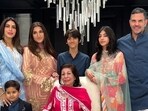 Amid a row over his inheritance, Sunjay Kapur's mother (middle) also made submissions to the court.
(LinkedIn/Sunjay Kapur)