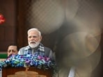 Prime Minister Narendra Modi addresses the media on the first day of the Parliament's winter session in New Delhi.