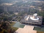 In July 2022, Union home minister Amit Shah, during the 30th Northern Zonal Council meeting in Jaipur, had announced that land would be provided to Haryana for its new assembly building. (HT)