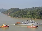 Indian Navy ship INS Sukanya arrives at the port carrying relief material for cyclone- and flood-affected people under Operation Sagar Bandhu, in Trincomalee, Sri Lanka, on Monday. (@DrSJaishankar X)