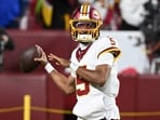 Jayden Daniels of the Washington Commanders is not playing against the Denver Broncos tonight. Jayden Daniels of the Washington Commanders is not playing against the Denver Broncos tonight.